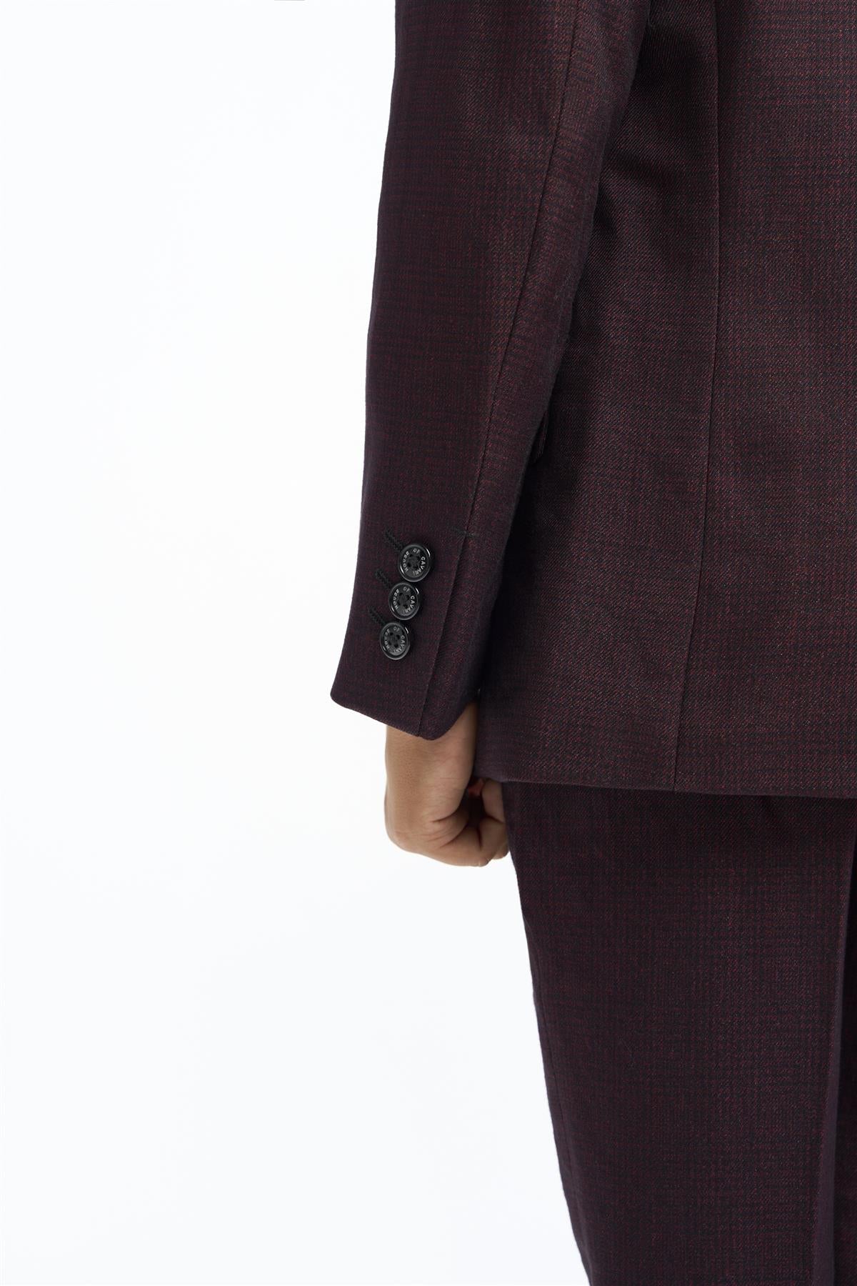 Cavani Boys Caridi Wine 3 Piece Suit