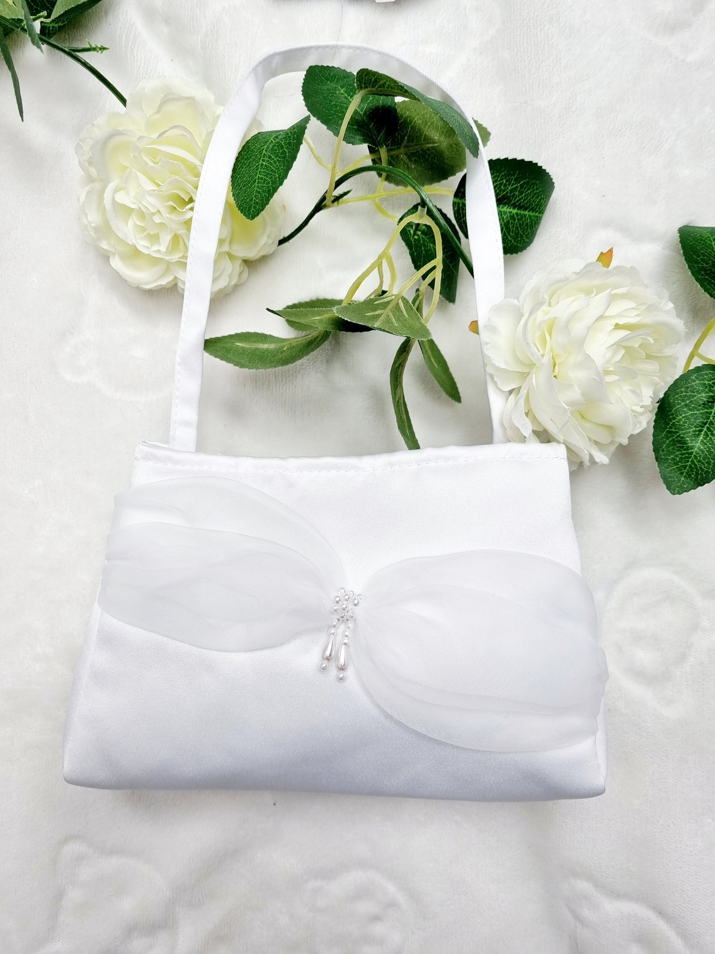 Voile & Pearl Communion Bag