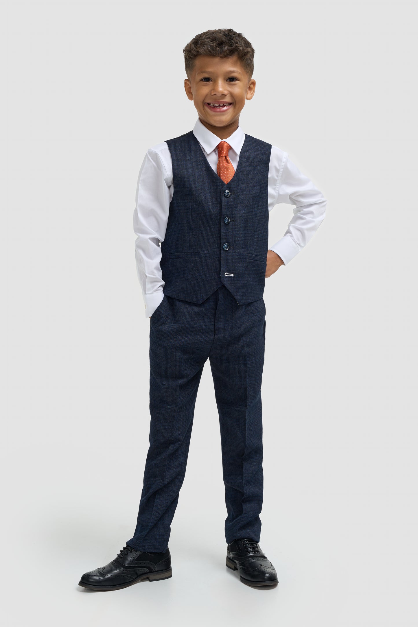 Cavani Boys Caridi Navy 3 Piece Suit