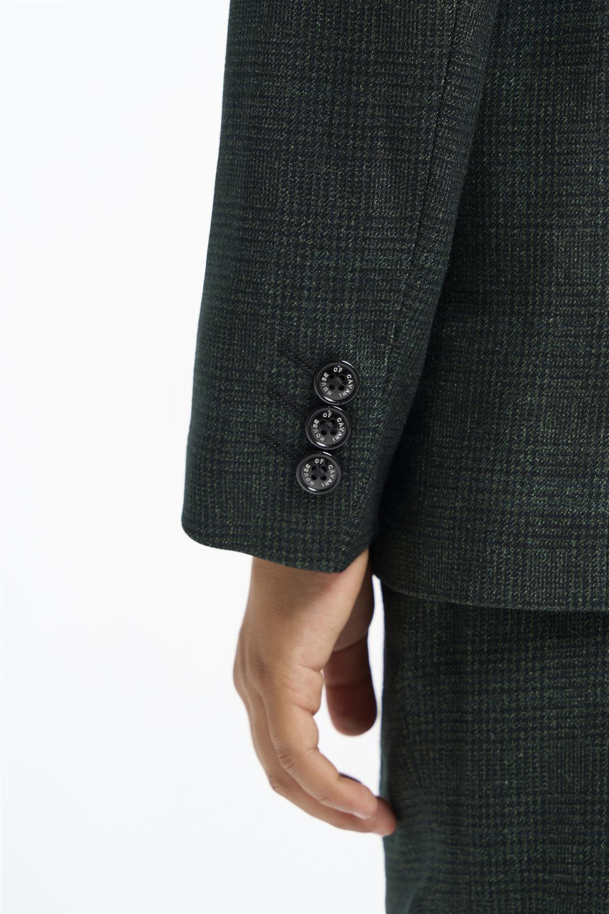 Boys Caridi Olive 3 Piece Suit