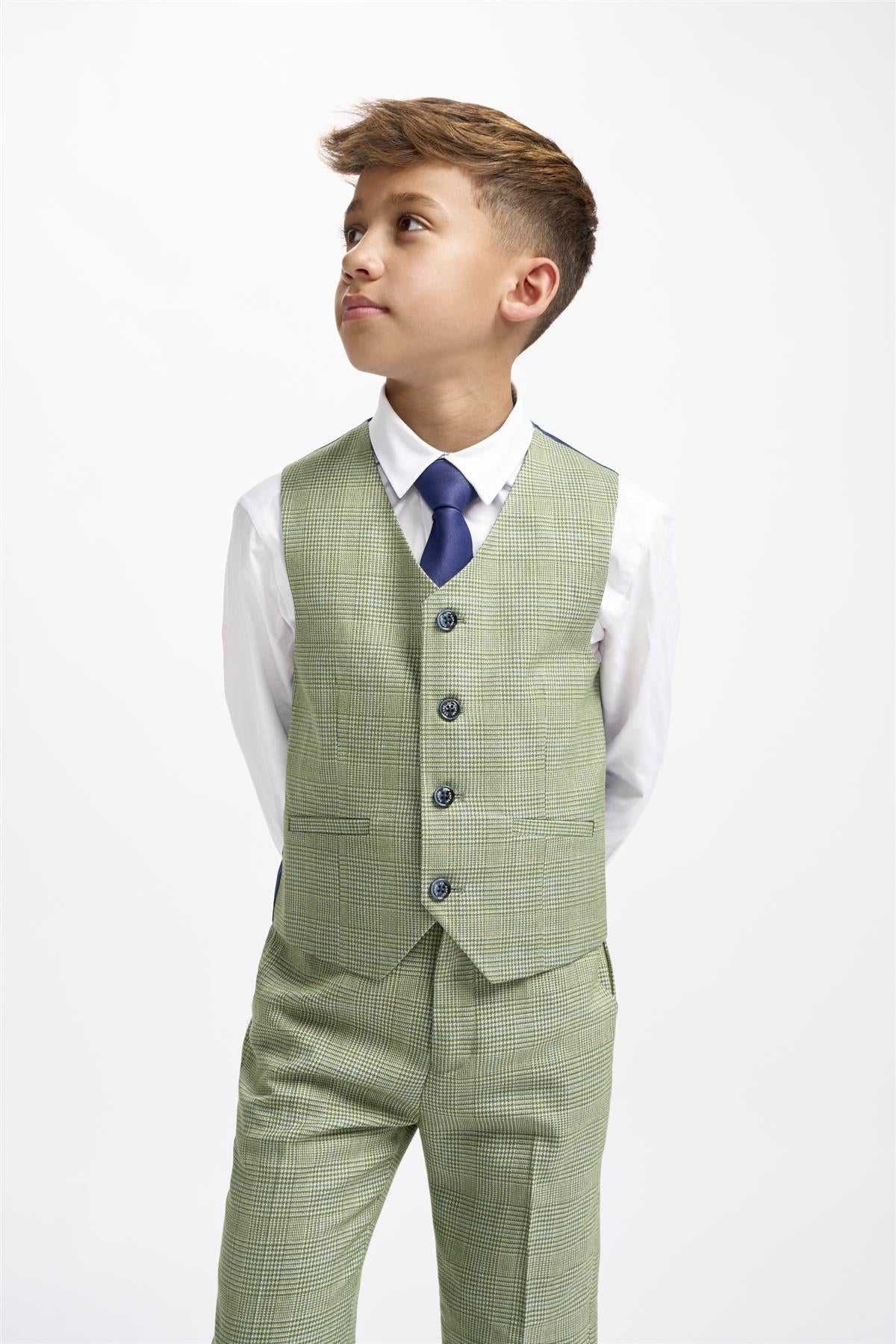 Cavani Boys Caridi Sage 3 Piece Suit