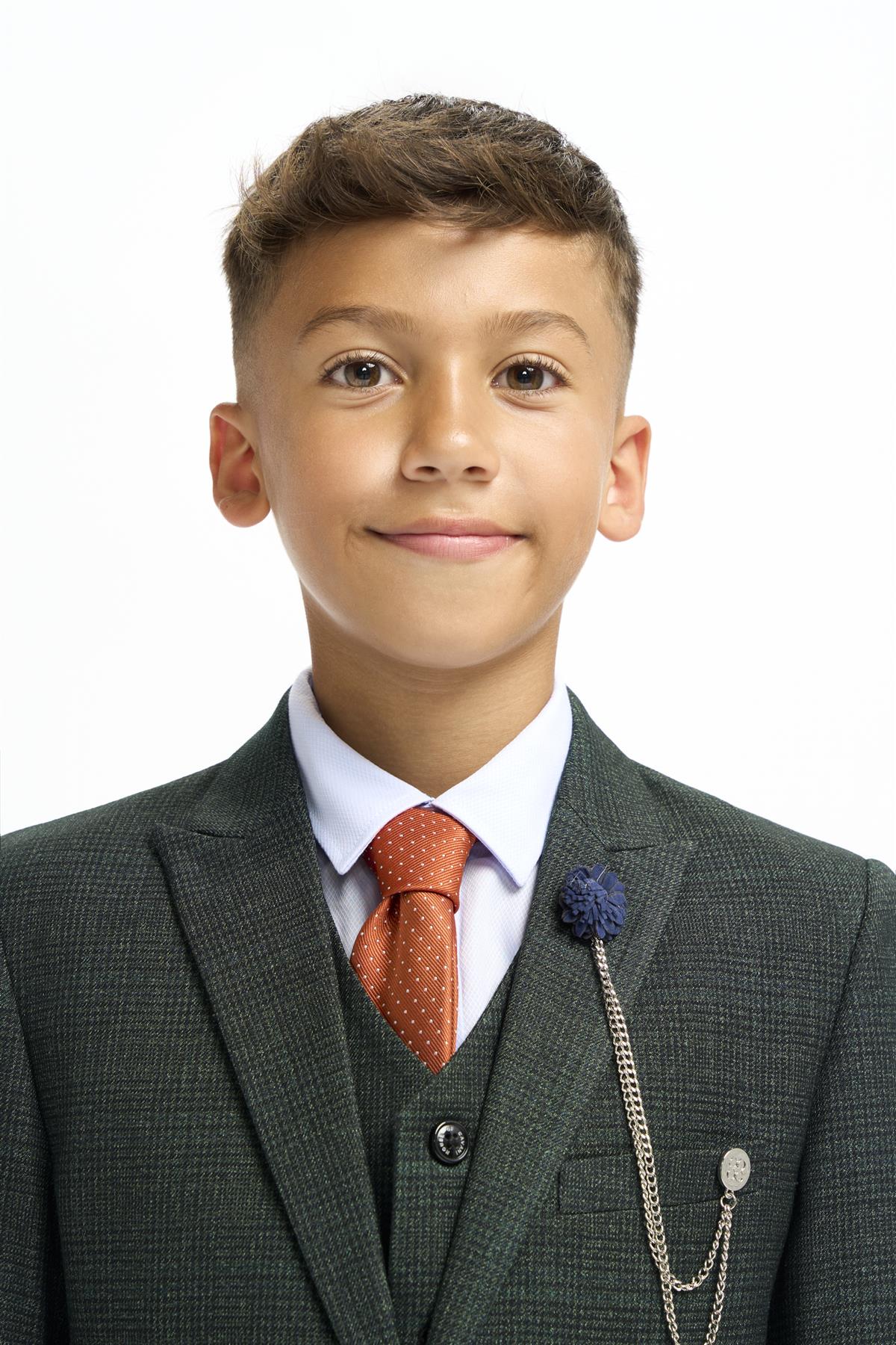Cavani Boys Caridi Olive 3 Piece Suit