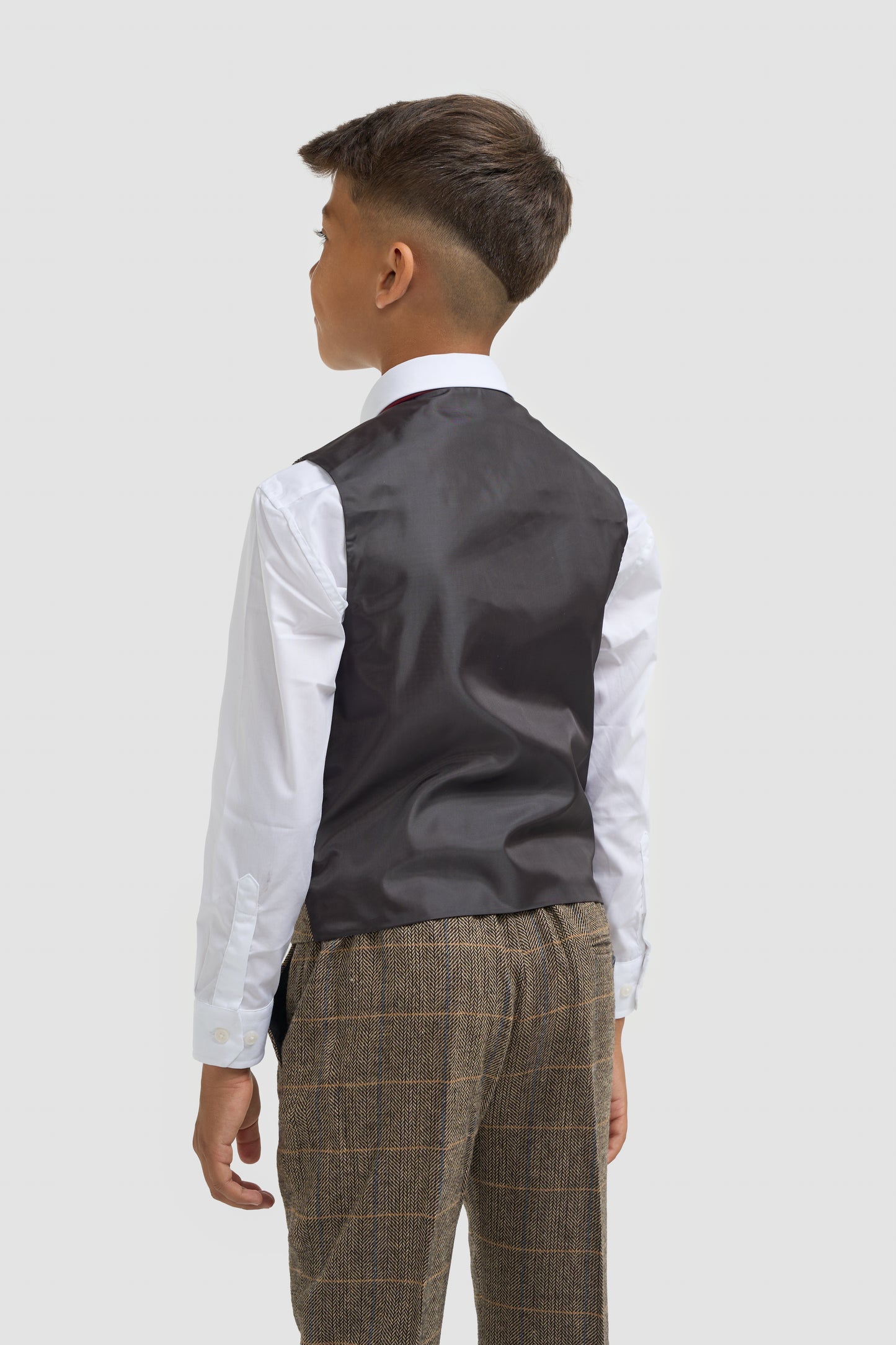 Cavani Boys Albert Brown Tweed Suit