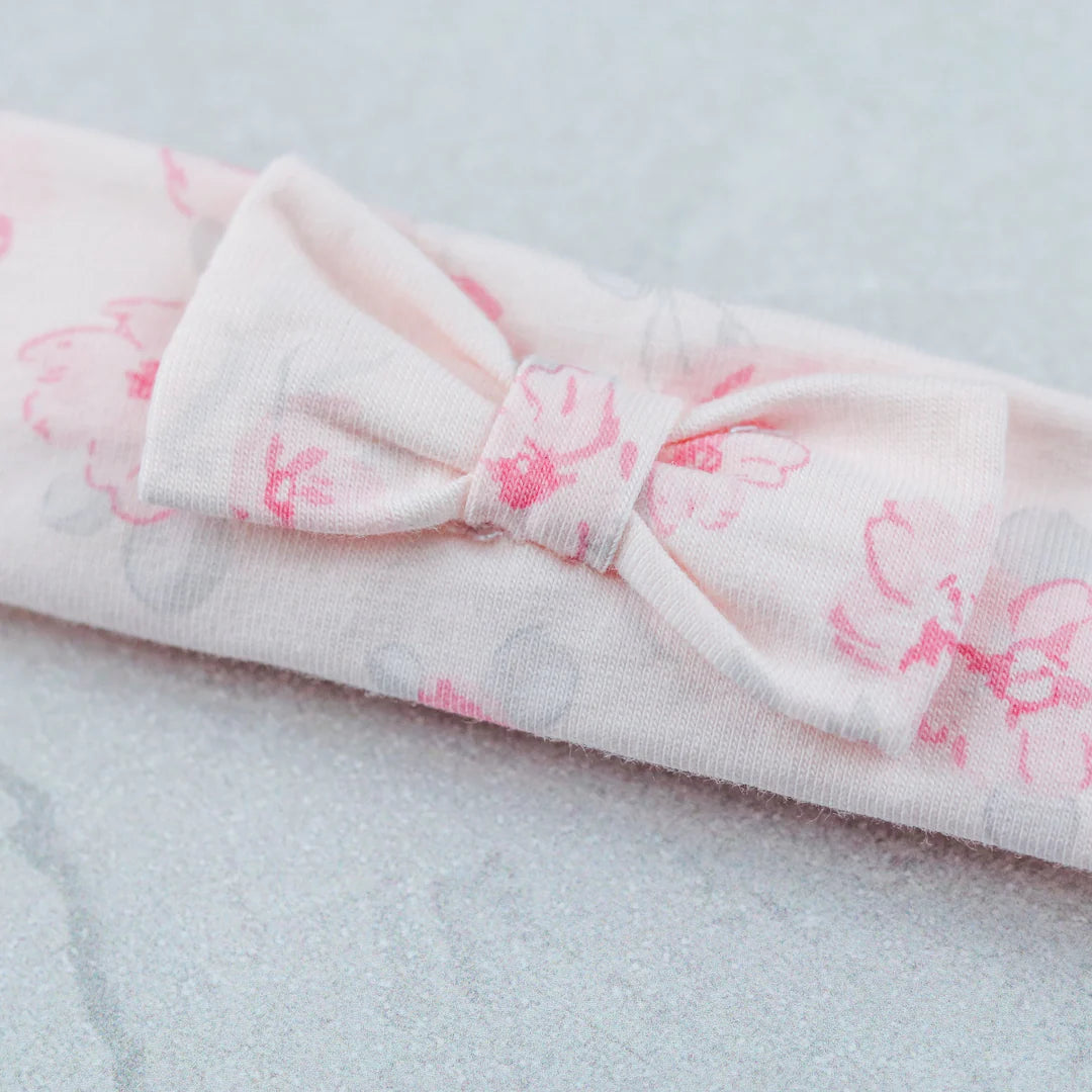 SALE Emile et Rose Joanne Girls Floral Print Babygrow and Hairband