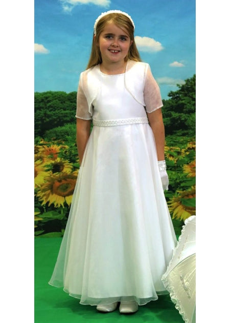 SALE Satin Communion Dress & Bolero