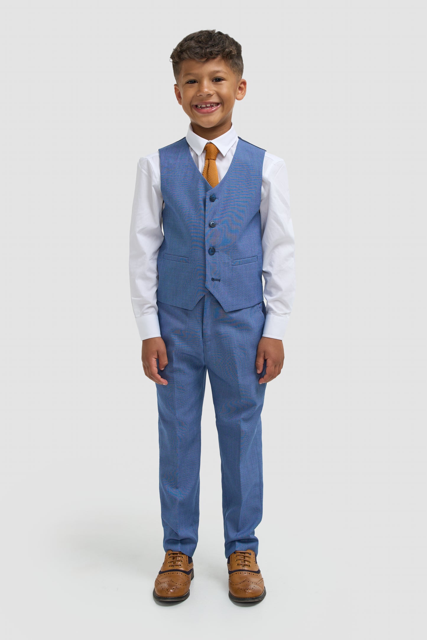 Cavani Boys Blue 3 Piece Suit