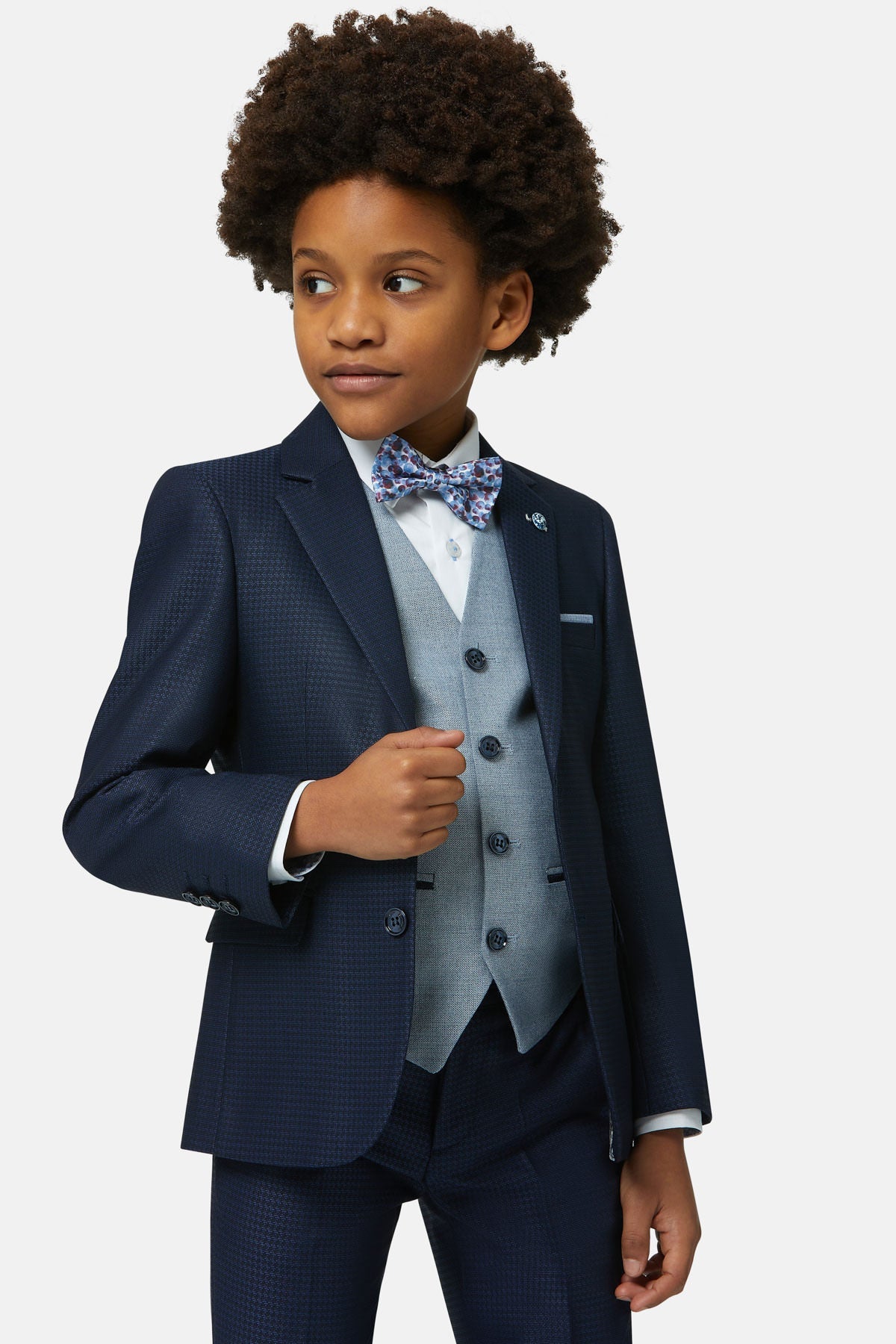 Benetti Boys 3 Piece Suit Dan Smoke Klassy Kids Occasionwear Christening Communion Boys Suits