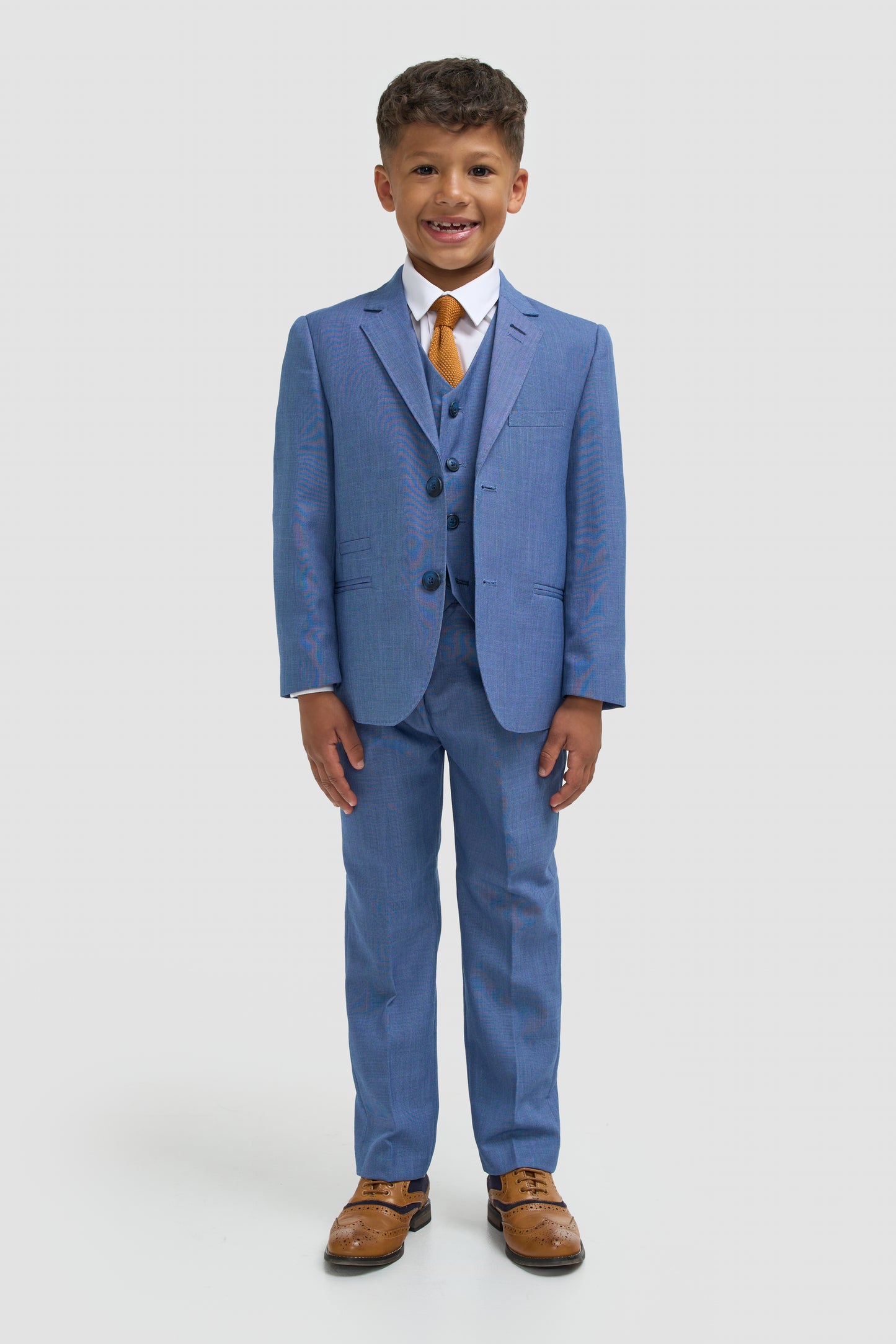 Cavani Boys Blue 3 Piece Suit