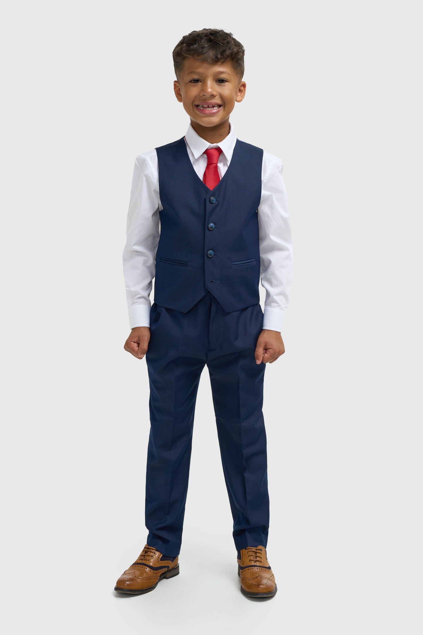 Cavani Boys Navy 3 Piece Suit