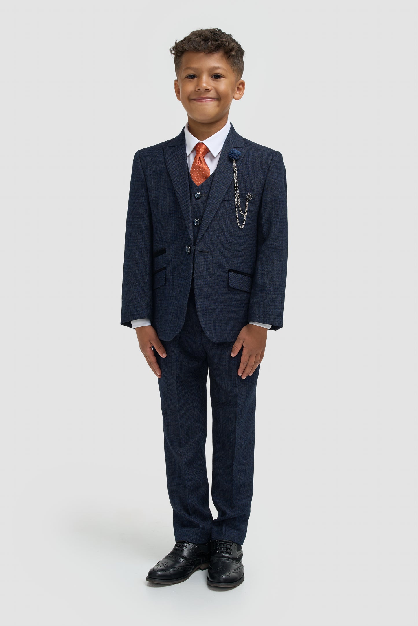 Cavani Boys Caridi Navy 3 Piece Suit