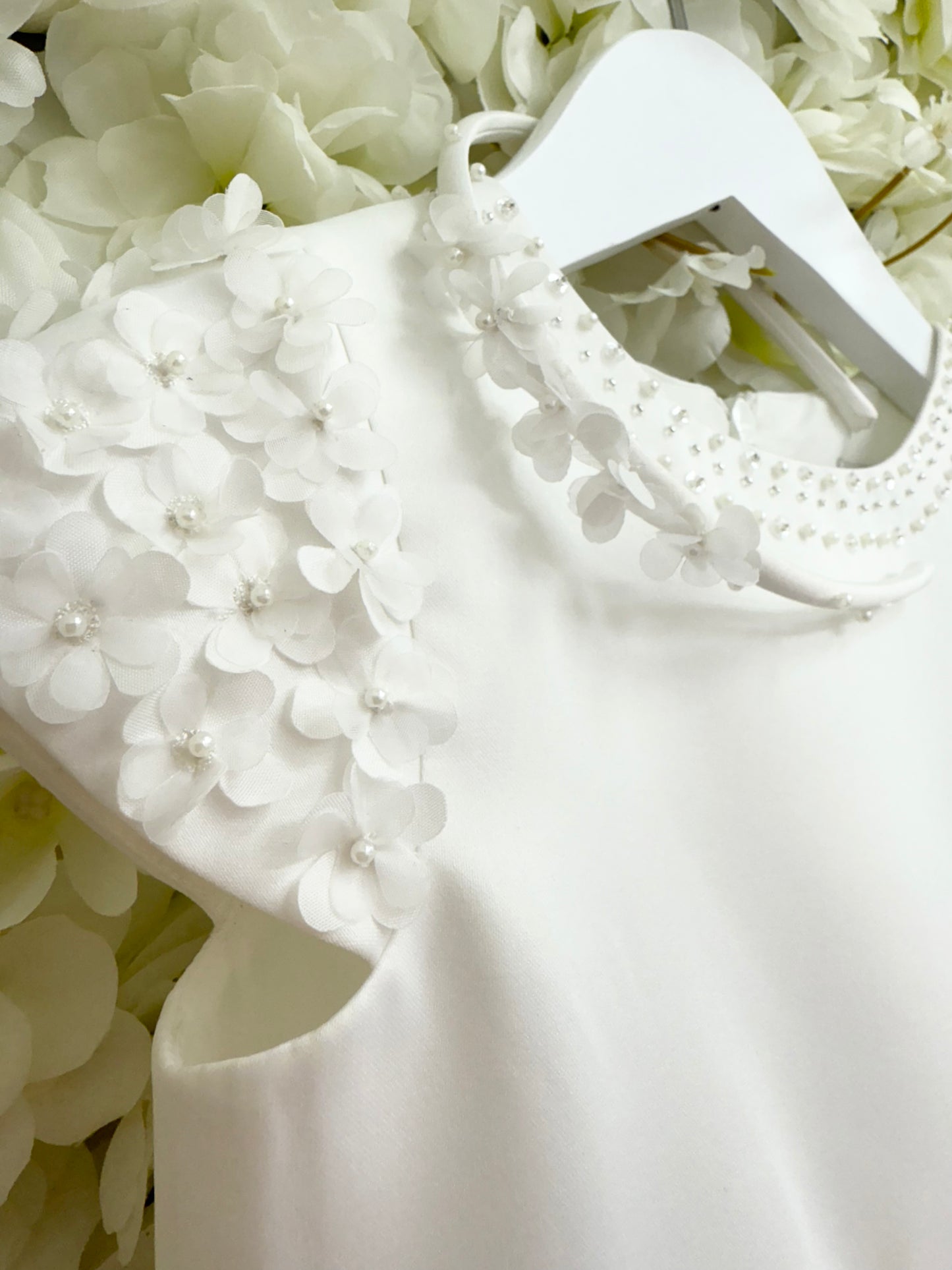 Sarah Louise Pearl Flower & Bow Occasion Dress & Matching Hairband