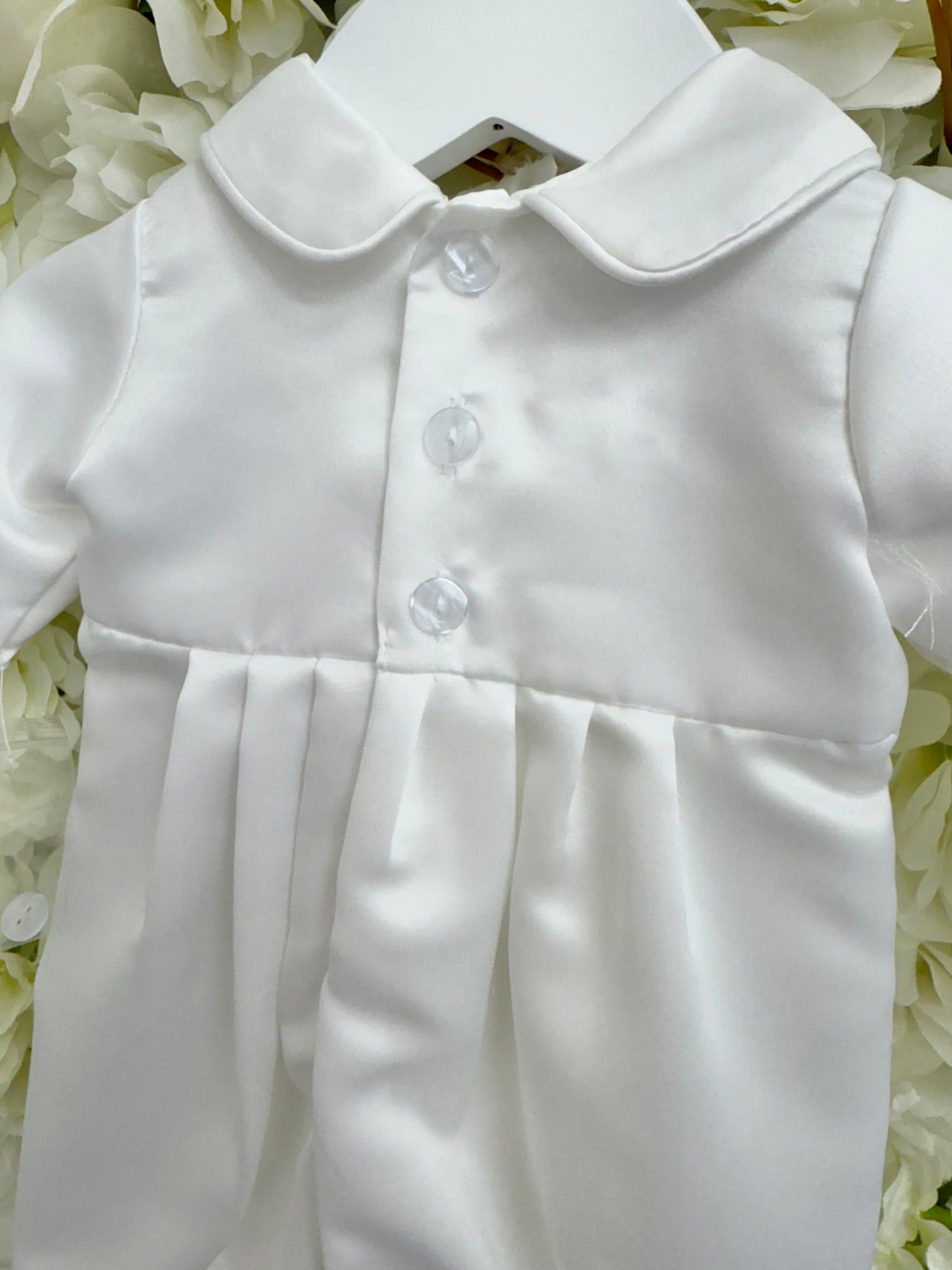 Long Sleeve Traditional Christening Romper