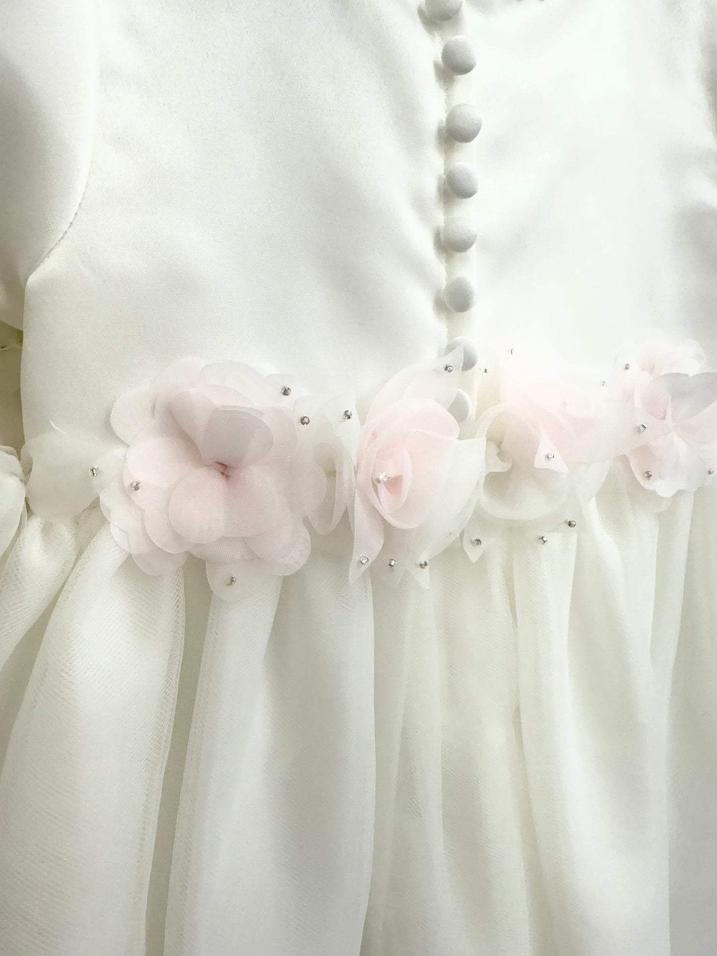 Sarah Louise Ivory/Blush Pearl & Diamonte Dress