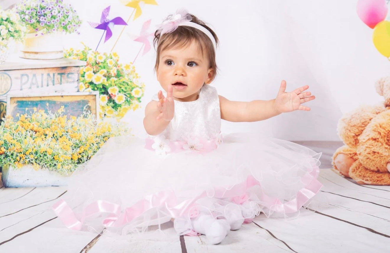 Baby Occasion Dress & Matching Headband
