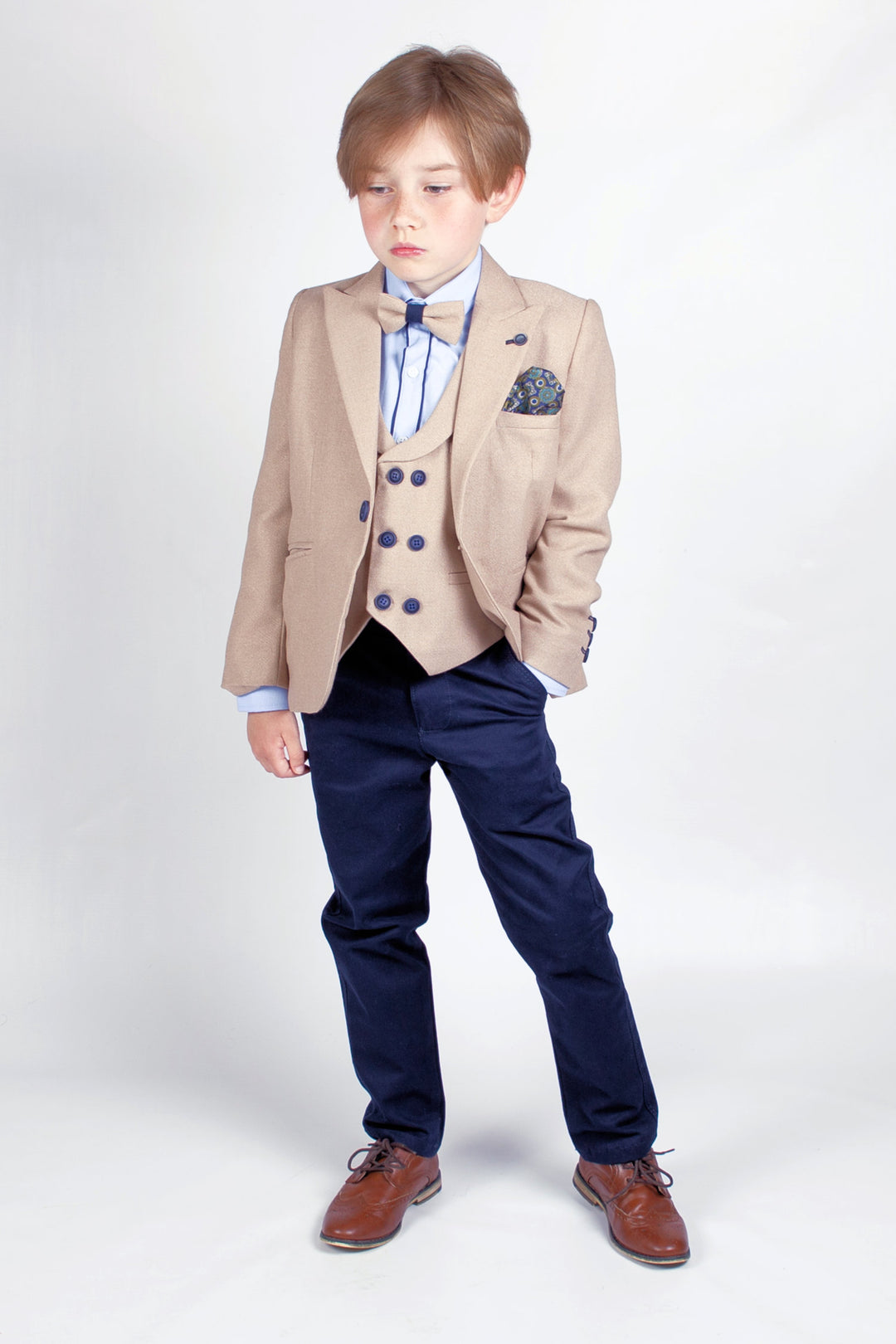 Camel 5 Piece Boys Suit