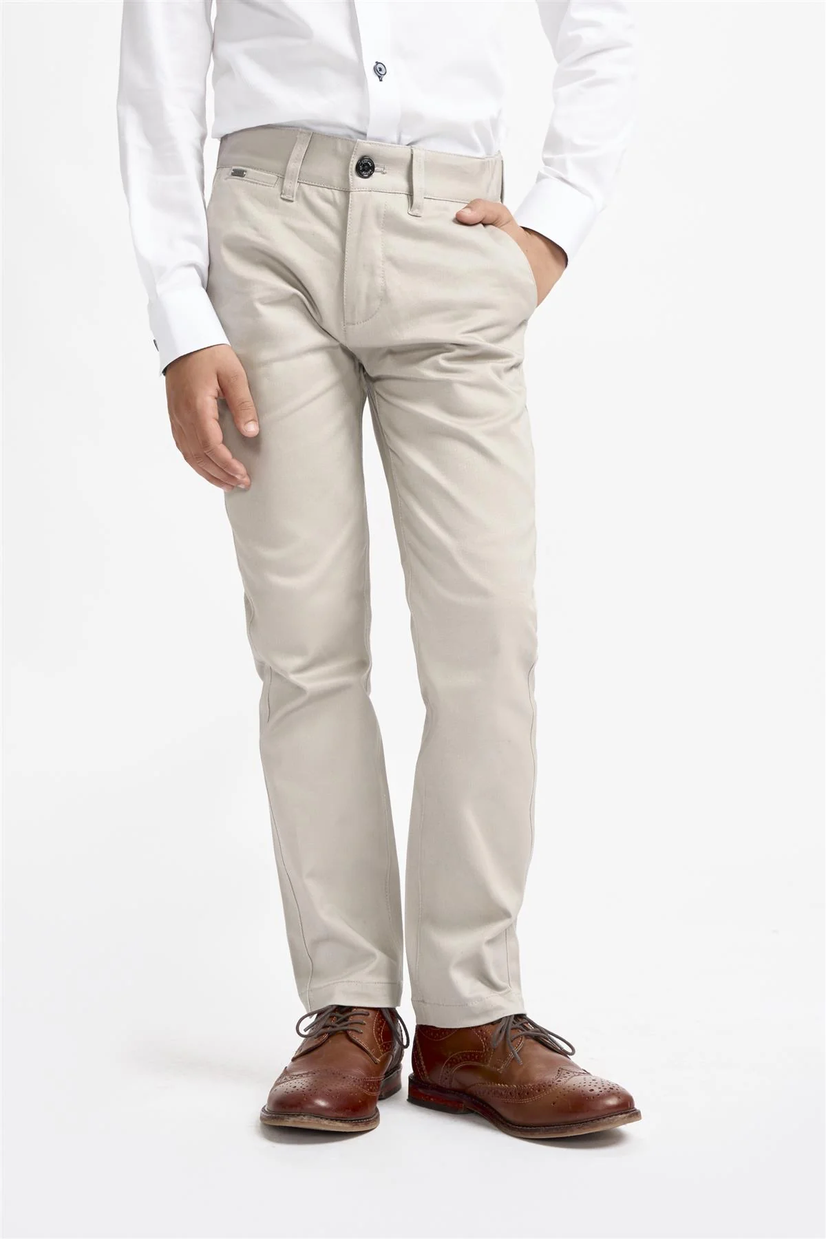 Cavani Boys Dakota Chinos Stone