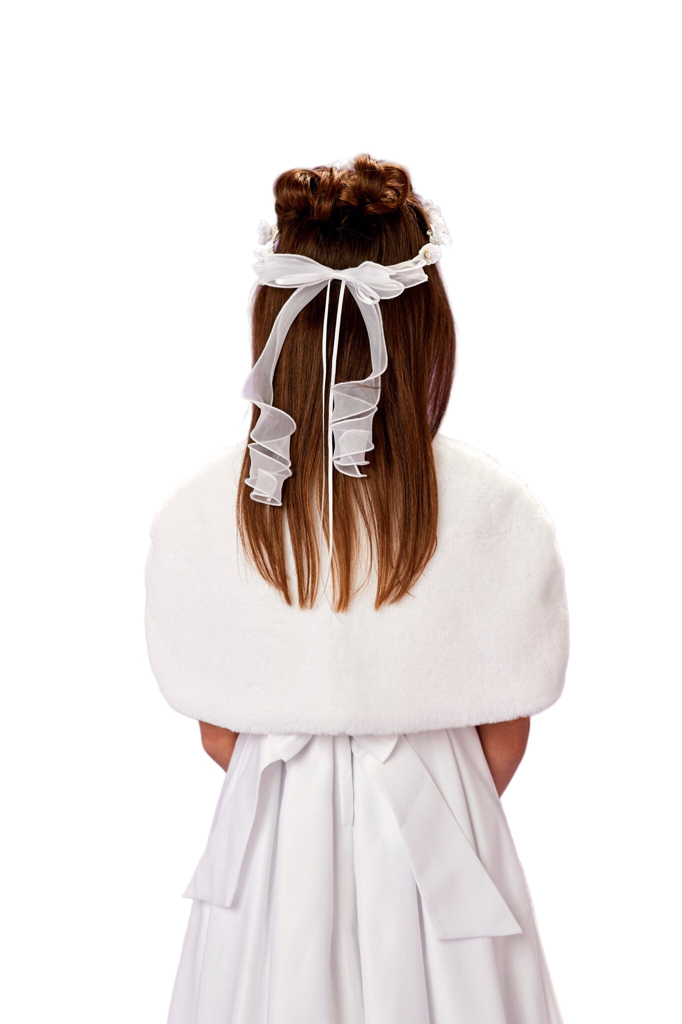 Flower Organza Girls Communion Headring