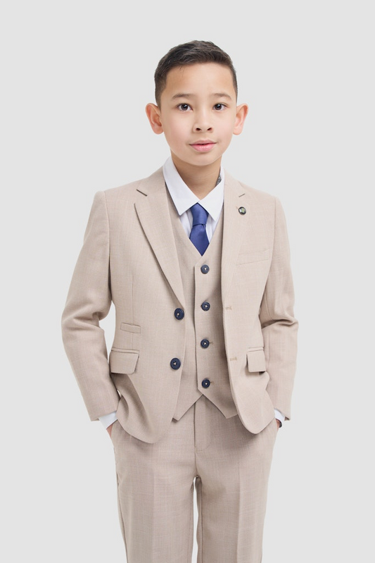 Boys Miami Beige Suit