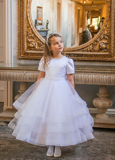 Crystal & Pearl Glass Ava Communion Dress