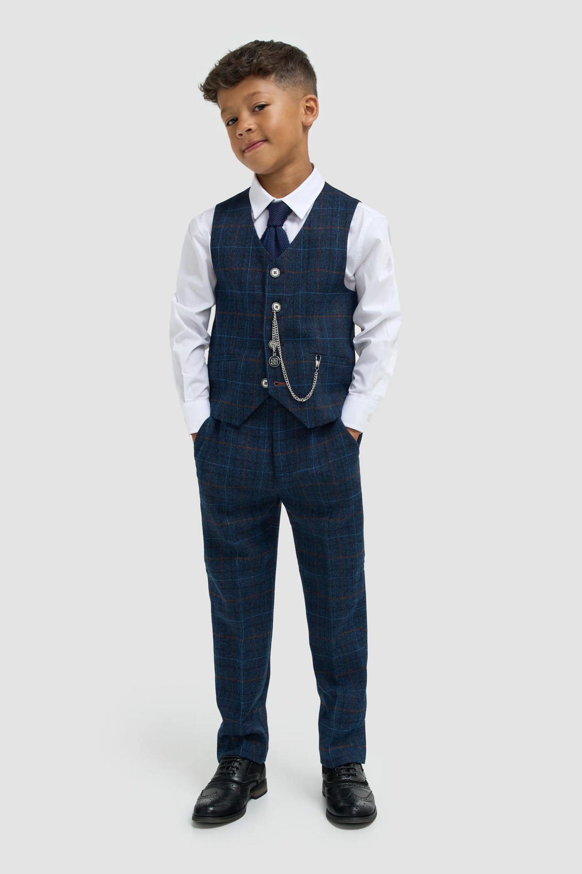 SALE Boys Check Tweed 2 Piece Suit - Blazer & Trousers