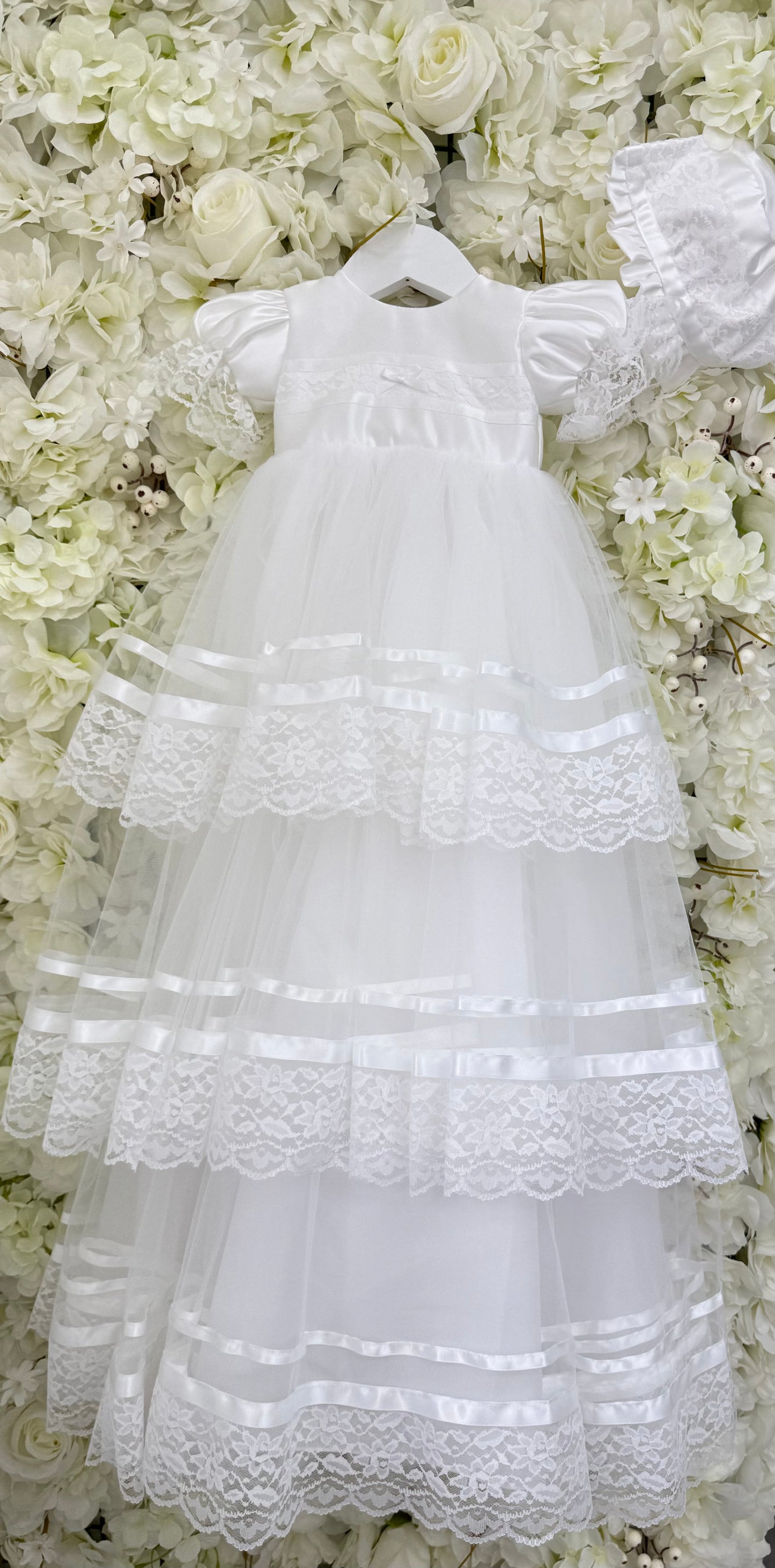 Millie Grace Matilda Christening Gown & Bonnet