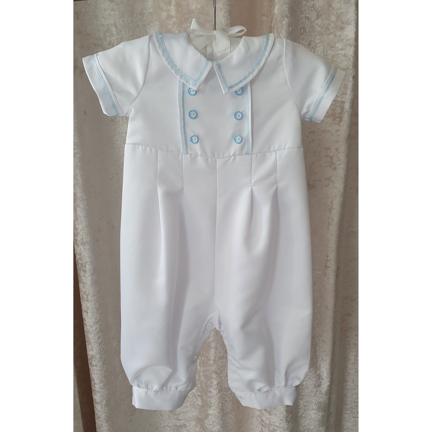 Alexander Christening Romper & Cap