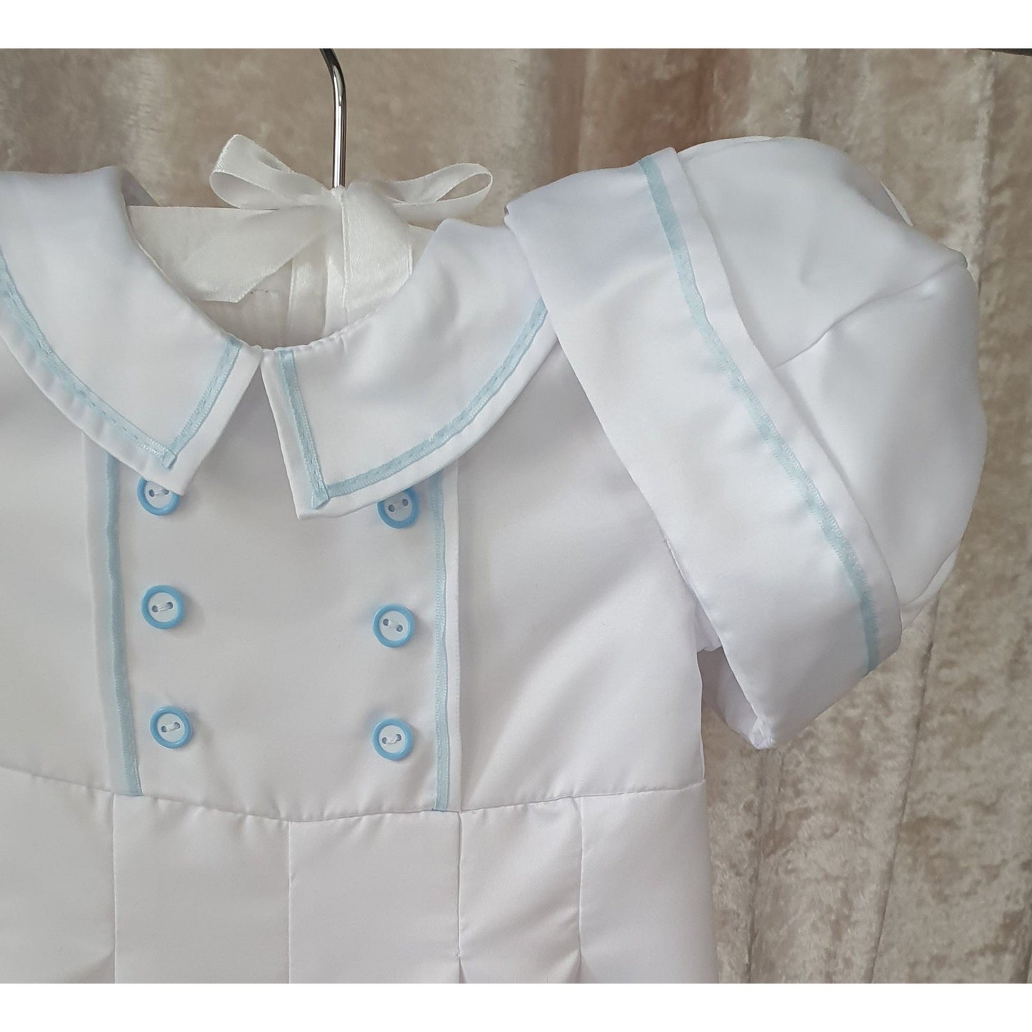 Alexander Christening Romper & Cap