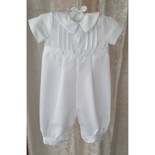 Noah Christening Romper & Cap