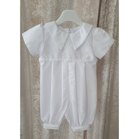 'Ted' Christening Romper by Millie Grace