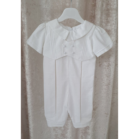 'Jude' Christening Romper by Millie Grace