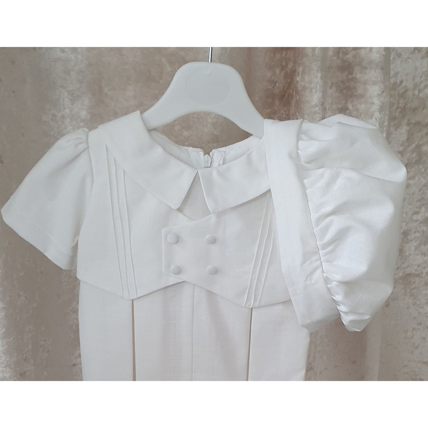 'Jude' Christening Romper by Millie Grace