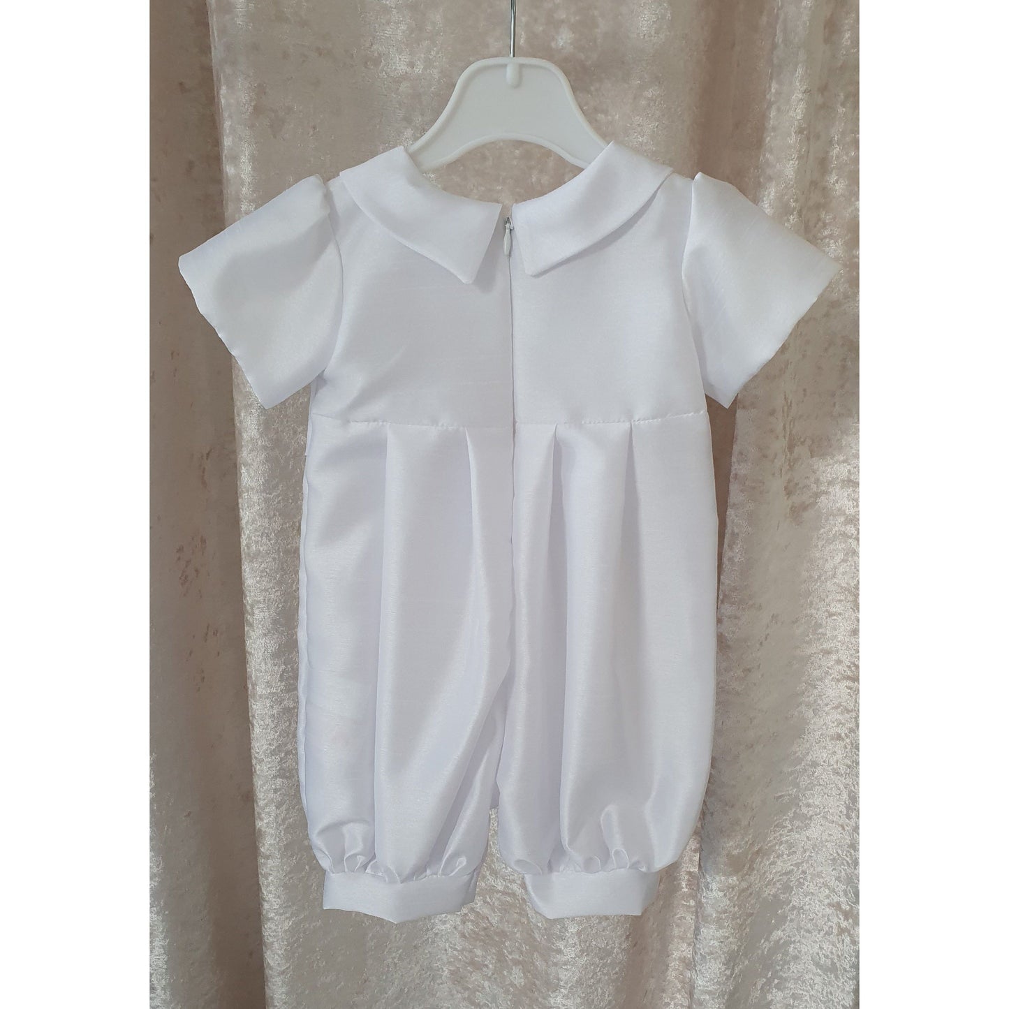 'Ethan' Christening Romper by Millie Grace