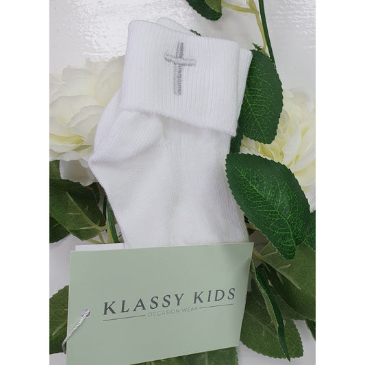 Christening Cross Socks