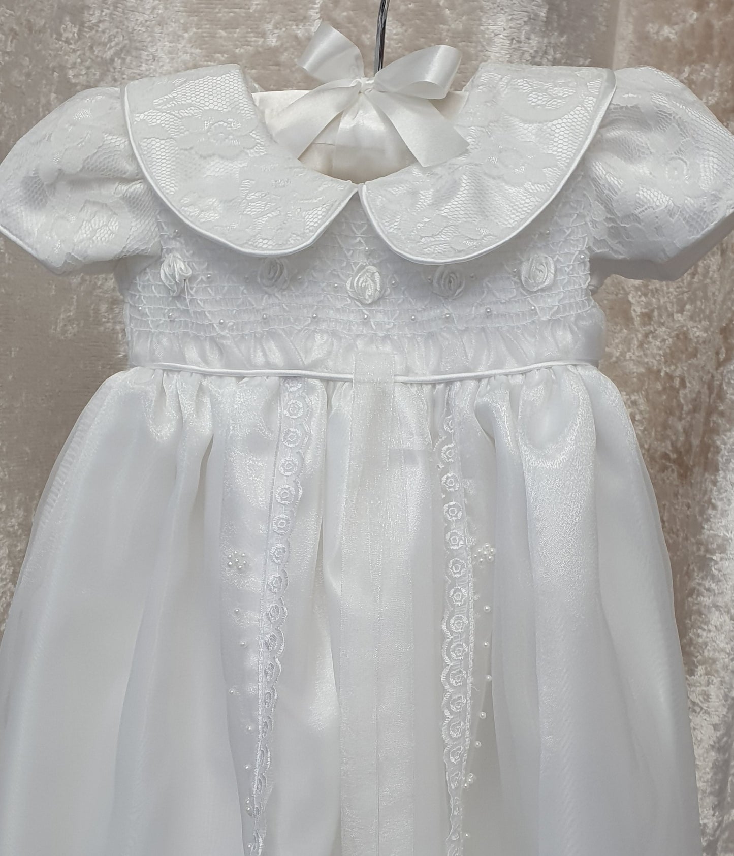 Smocked Christening Gown