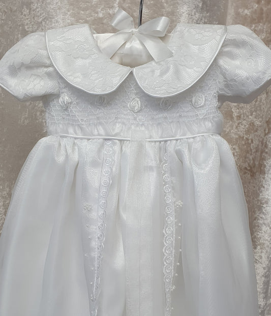 Smocked Christening Gown