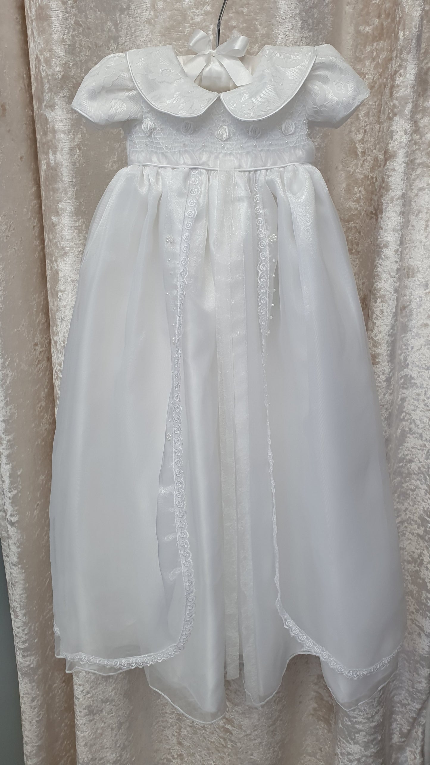 Smocked Christening Gown