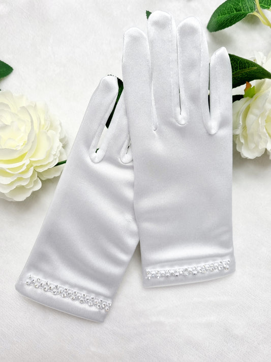 Diamonte Communion Gloves