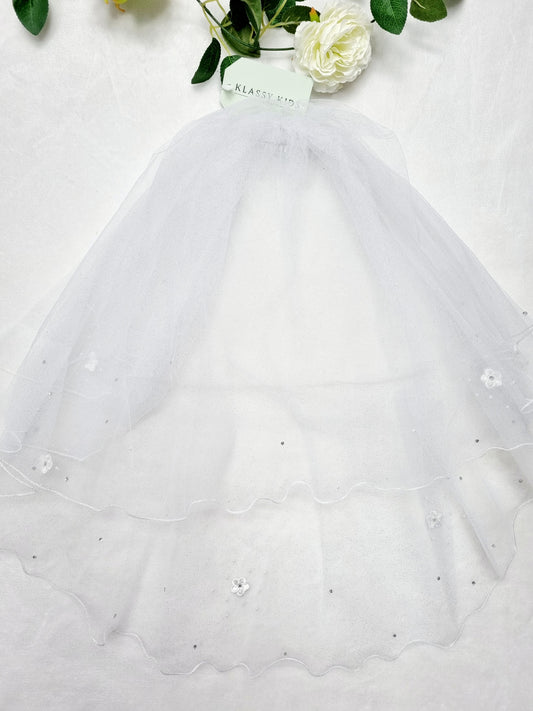 Glitter Communion Veil