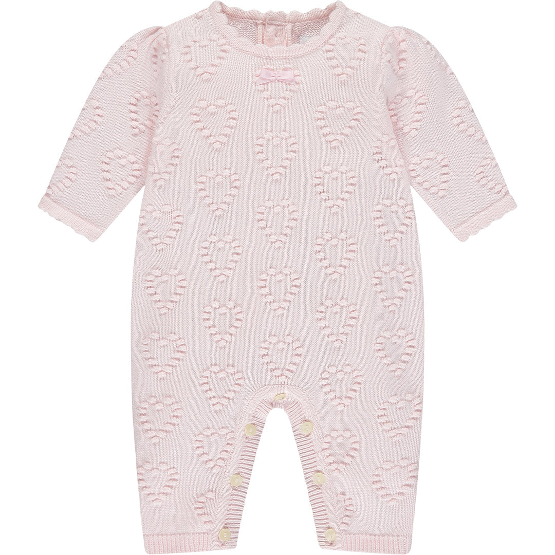 Emile et Rose 'Dawn' Knitted Baby Girl Babygrow