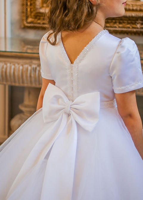 Crystal & Pearl Glass Ava Communion Dress