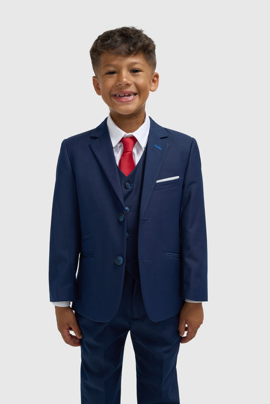 Boys Navy 3 Piece Suit