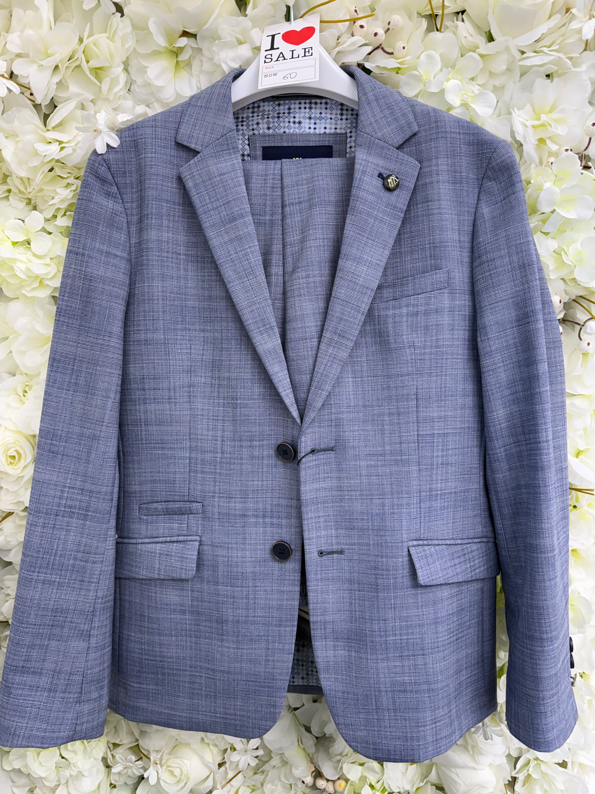 SALE Cavani Boys Blue 2 Piece Suit - Blazer & Trousers Only