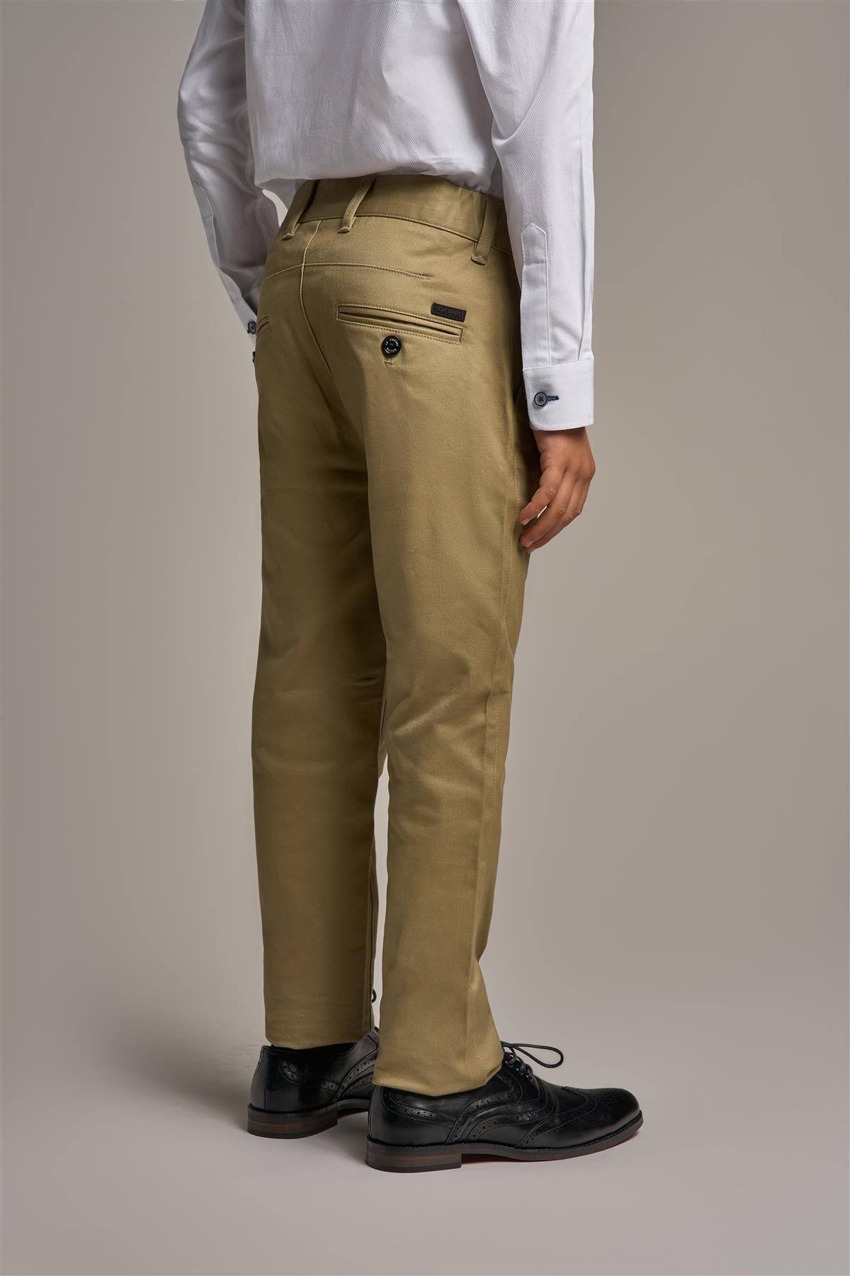 Cavani Dakota Camel Boys Chinos