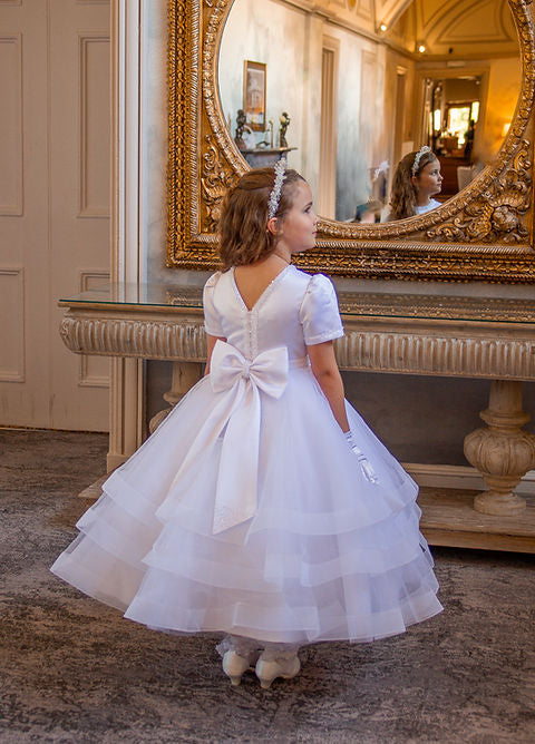 Crystal & Pearl Glass Ava Communion Dress