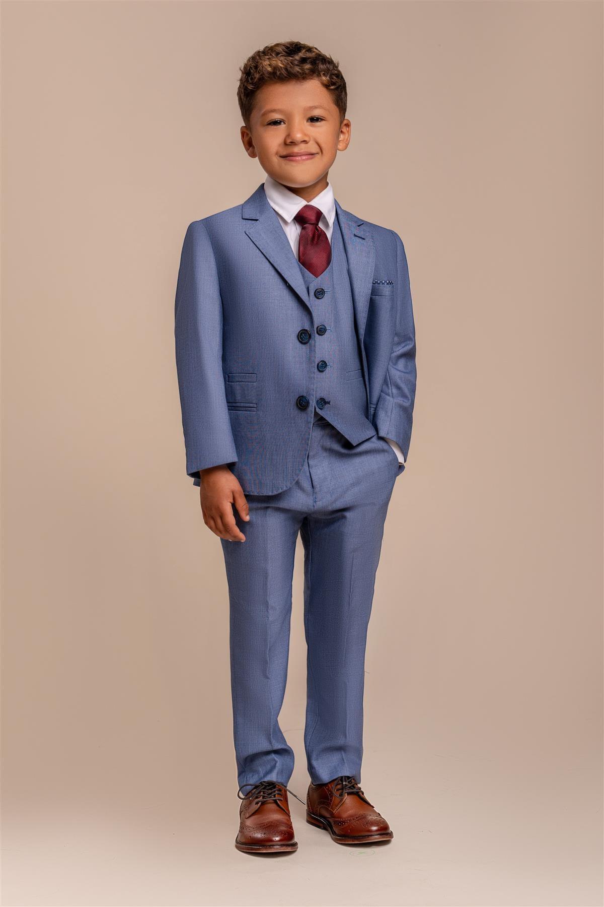 Cavani Blue Jay Boys Suit Three Piece Suit