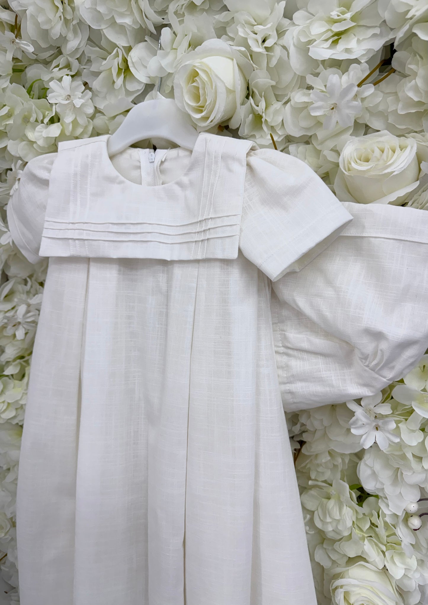 Millie Grace Ben Unisex Christening Gown & Bonnet