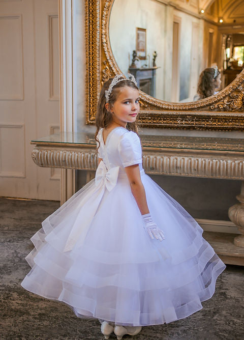 Crystal & Pearl Glass Ava Communion Dress
