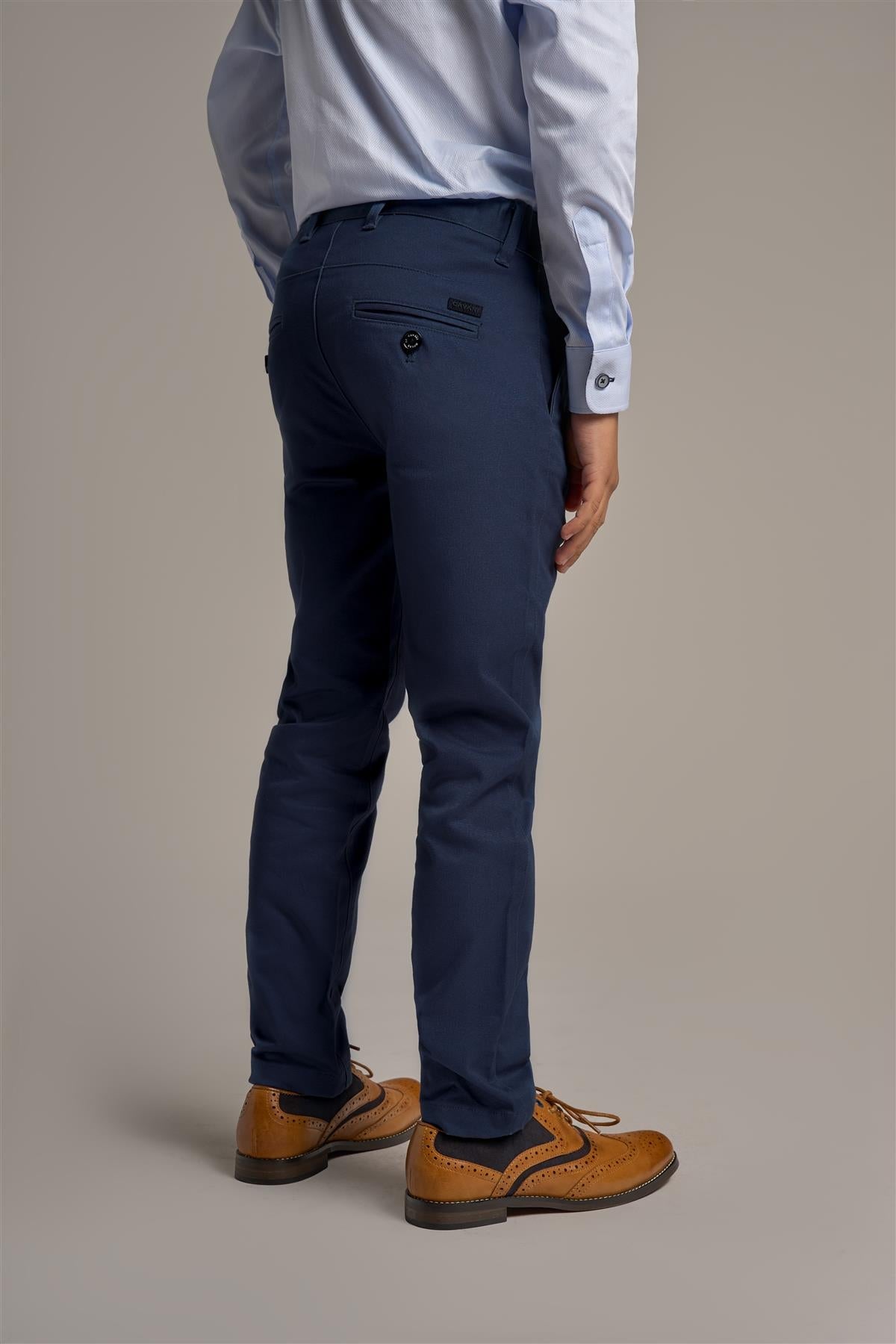 Cavani Dakota Navy Boys Chinos