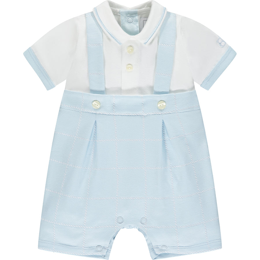 Emile et Rose 'Devon' Blue Baby Romper