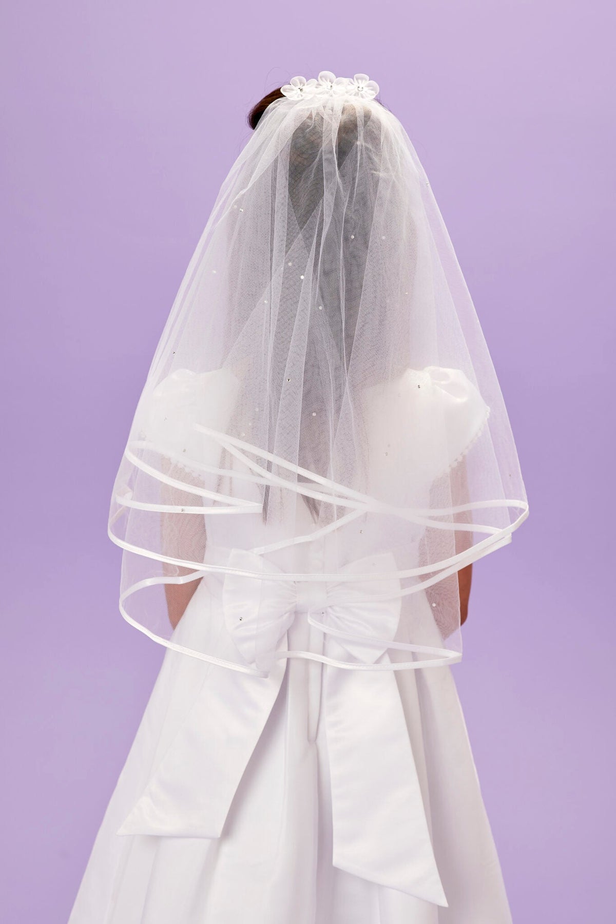 3D Flower Communion Veil